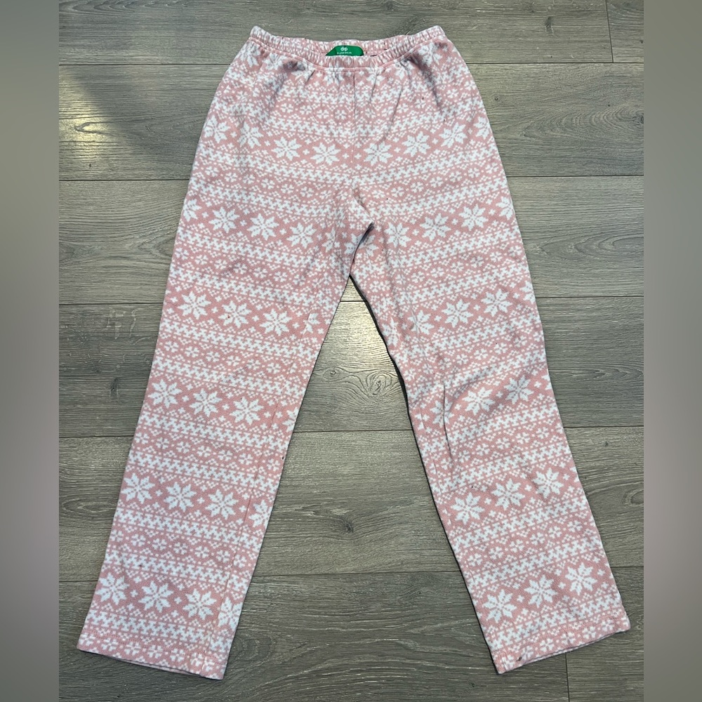 Pink and white pj pants